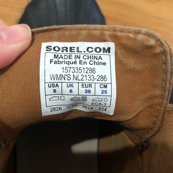 Sorel “Out N About” Waterproof Duck Boot Leather Rubber NL2133-286 US Size 8 - Picture 9 of 10